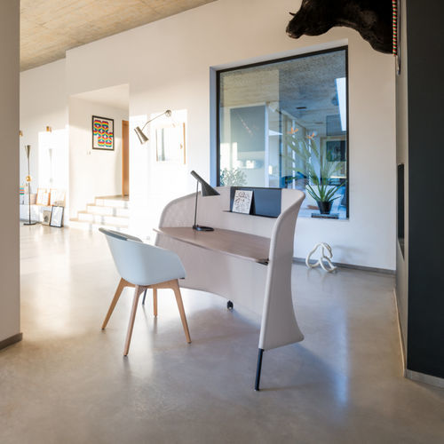 Contemporary restaurant chair - ON SPOT - Sedus - indoor / plastic / wooden base