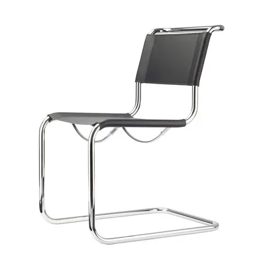 希少 BAUHAUS THONET postmodern ヴィンテージ 入手困難 Bauhaus design chair - S 33 - THONET - indoor / leather