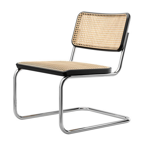 Contemporary armchair - S 32 VL - THONET - fabric / beech / oak
