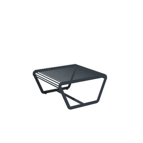 Contemporary public bench - 01701 - A Amop Synergies - painted steel / without backrest / without armrests