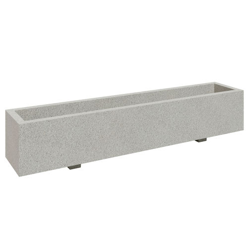 Concrete planter - MUL R1 - 01404 - A Amop Synergies - rectangular / modular / with support