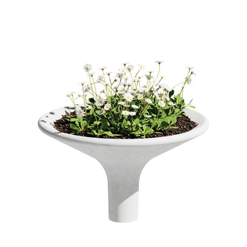 Concrete planter - AMOPLAY &copy; - 03025 - A Amop Synergies - round / height-adjustable / organic design