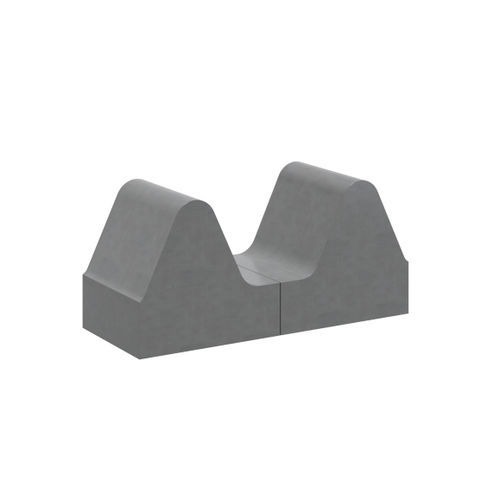 Minimalist design bench - 2C2 Solution - 01309 - A Amop Synergies - concrete / without backrest / without armrests