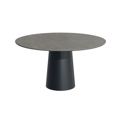 Contemporary table - Round Up 28002 A - A Amop Synergies - concrete / steel base / round