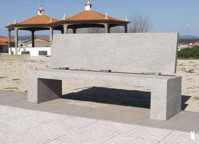 Contemporary public bench - SOLTAS RECTILINEAR - A Amop Synergies - concrete / with backrest