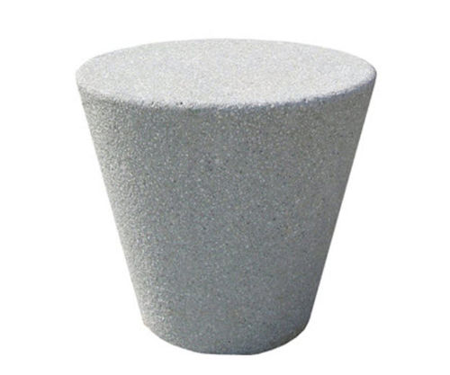 Contemporary stool - SOLTAS : DONK - A Amop Synergies - concrete / central base / commercial