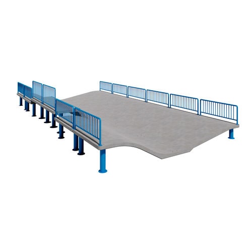 Wave type skatepark ramp - D 1315 - A Amop Synergies - skatepark / concrete