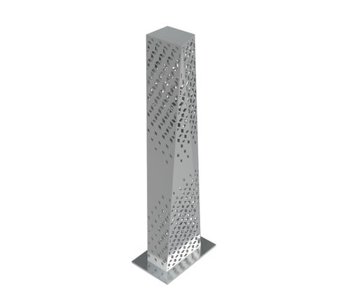 Security bollard - SOLTAS : HYBRID FRAKTAL - A Amop Synergies - stainless steel / high