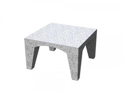 Contemporary coffee table - LORD: Coffe Table - A Amop Synergies - concrete / square / for public space