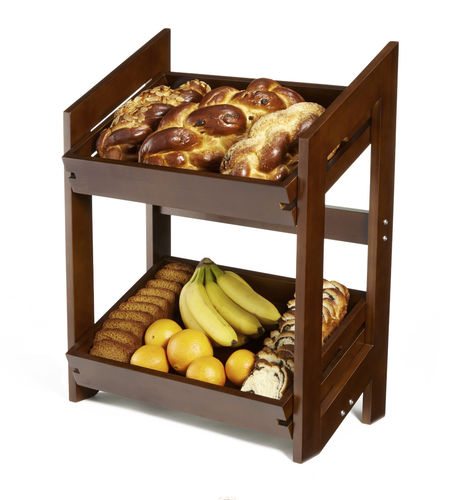 Food display rack - BD152 - Rosseto Serving Solutions - countertop / bamboo / for bakery