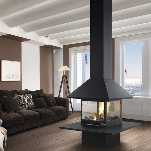 Wood-burning fireplace - VULCANO - TRAFORART - gas / bioethanol /  traditional