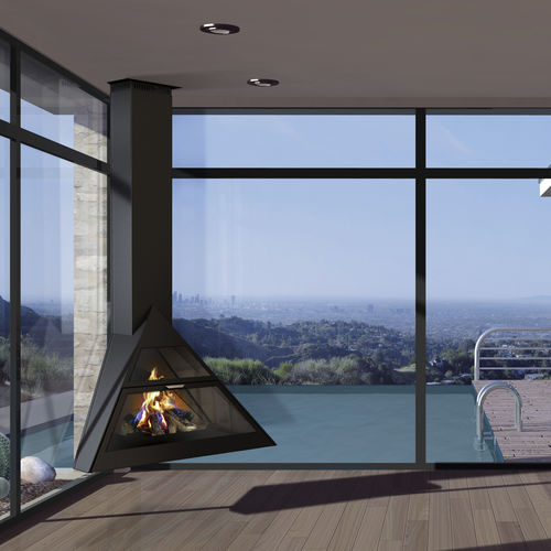 Wood-burning fireplace - ADMETO - TRAFORART - gas / bioethanol / hanging