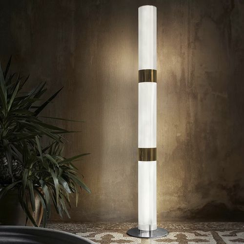 Floor-standing lamp - LA LOLLO - Slamp - metal / Lentiflex® / Cristalflex®