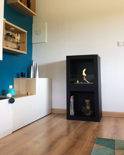 Bioethanol fireplace - CUB - IGNISIAL Paris - free-standing / Single-sided / open hearth