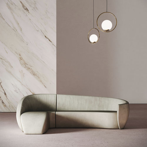 Corner sofa - GRAVITY CORNER - DESFORMA - contemporary / fabric / leather