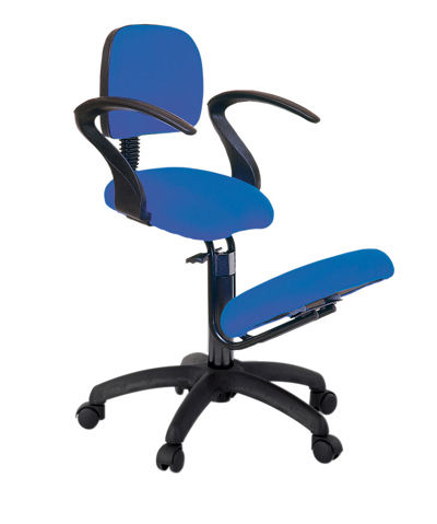 Contemporary chair - S-2703 - ECOPOSTURAL - fabric / ergonomic kneeling / commercial