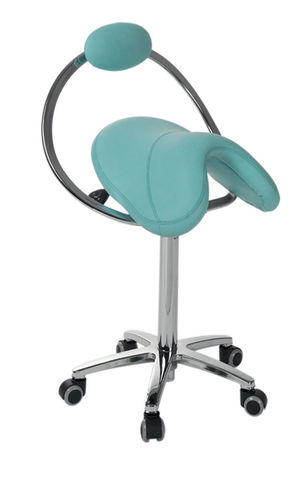 Saddle seat task stool - S-5662 - ECOPOSTURAL - for beauty salon