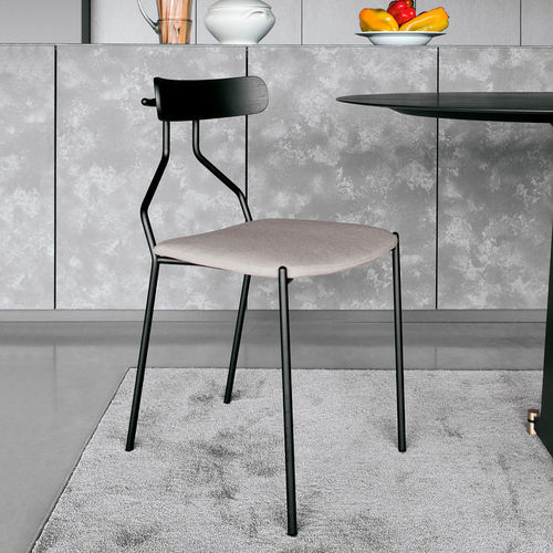 Contemporary chair - ECH8 - extendo - indoor / fabric / oak