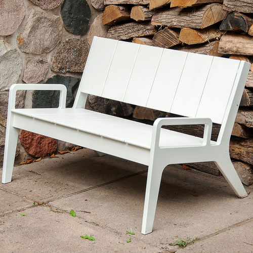 Contemporary garden bench N°.9 Loll Designs polyethylene / with