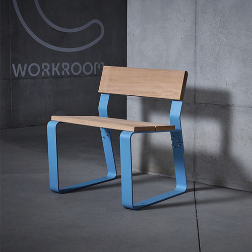 Contemporary urban armchair - KAISEKI - CYRIA | Mobilier Urbain - wooden / steel / customizable color