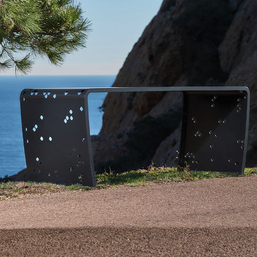 Contemporary table - ELINIUM - CYRIA | Mobilier Urbain - steel / galvanised steel / painted metal