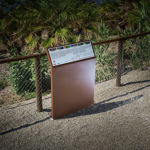 Signage totem - EUDALD 2 - CYRIA | Mobilier Urbain - advertising / decorative / COR-TEN® steel