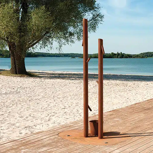 Pool garden shower - MONSIEUR - CYRIA | Mobilier Urbain - with foot washer / traditional / multi-function