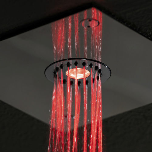 Ceiling-mounted shower head - SUMMER STORM - Starpool - square / rain / with chromotherapy
