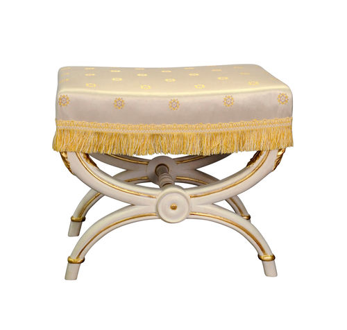 Classic stool - BERNE - Balcaen - wooden / upholstered
