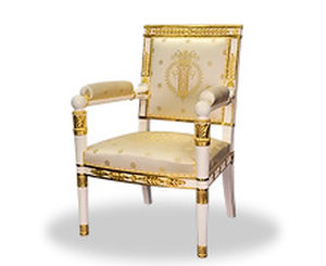 Empire style armchair - FONTAINEBLEAU - Balcaen - painted wood
