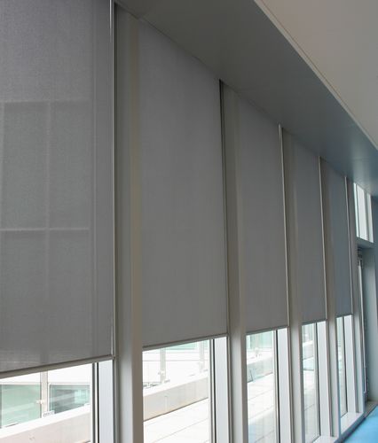Solar protection fabric - TWILIGHT PEARL - Sattler AG - plain / PVC-free / commercial