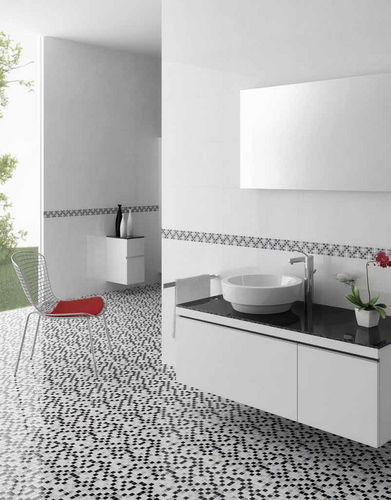 Stone mosaic tile - BLANCHE - Kale - polished / indoor / bathroom