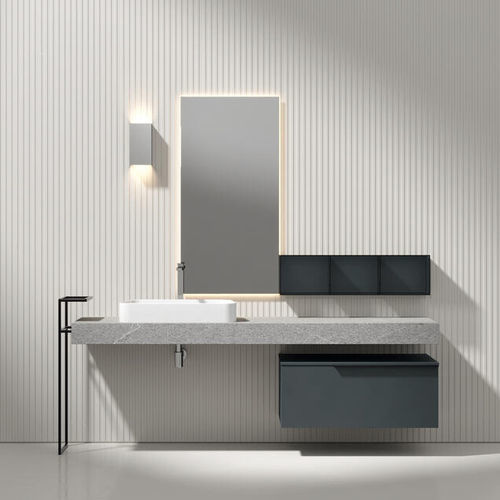 Oak vanity top - GIUNONE  - Agorà Group - MDF / HPL / wood veneer