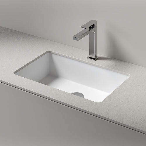 Undercounter washbasin - RIGA - Agorà Group - stone / with counter / rectangular