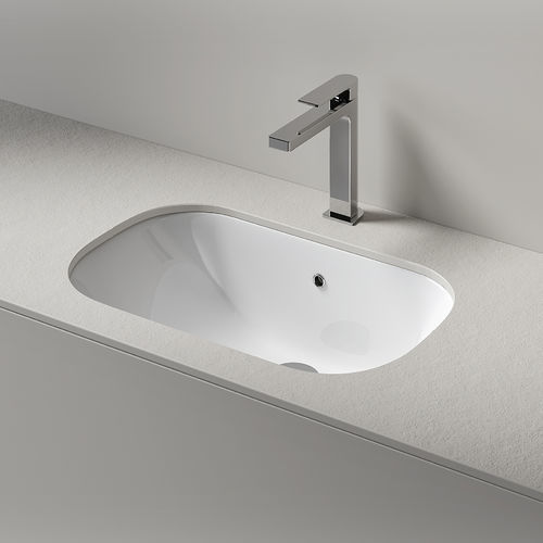 Undercounter washbasin - NETTUNO 60 - Agorà Group - ceramic / rectangular / 1-hole