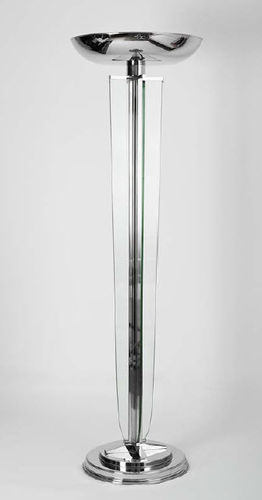 Floor-standing lamp - Adnet - Art Deco Schneider - glass / Art Deco / wireless
