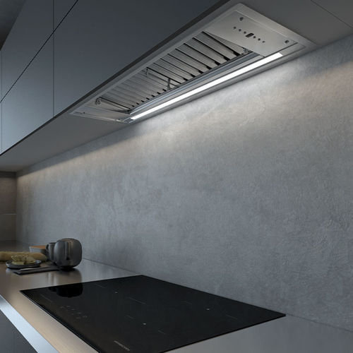Built-in range hood - Vigor SP Inox - Frecan - ducted / with built-in lighting / low-noise