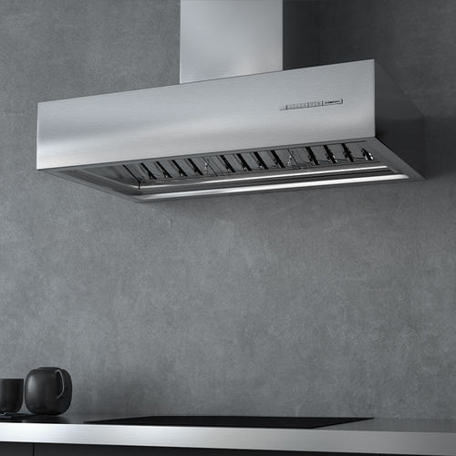 Wall-mounted range hood - Master SP Inox - Frecan - ducted / with built-in lighting / low-noise