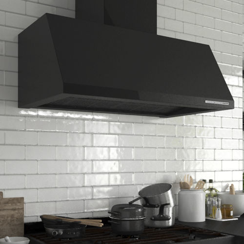 Wall-mounted range hood - Keops - Frecan - ducted / with built-in lighting / low-noise