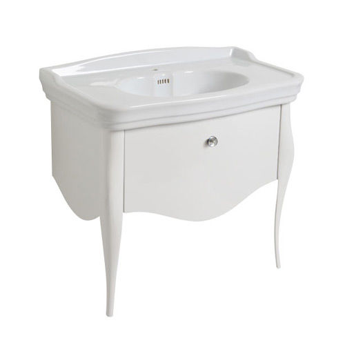 Free-standing washbasin cabinet - IMMO100 - Olympia - wooden / traditional / with integrated cupboards
