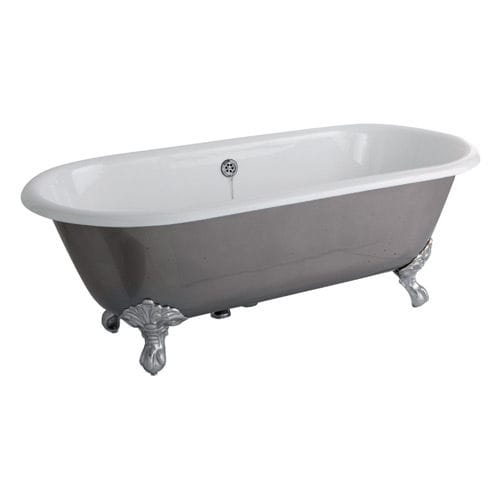 Oval bathtub - VAFI - Olympia - with legs / cast iron / white