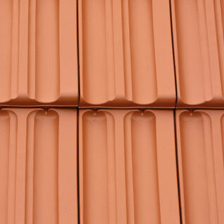 Portuguese roof tile - REGIUS - CREATON - dual-channel / clay / large