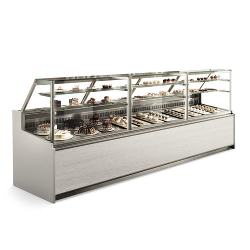 Counter refrigerated display case - NOEMI - SIFA - for shop / for restaurant / aluminum