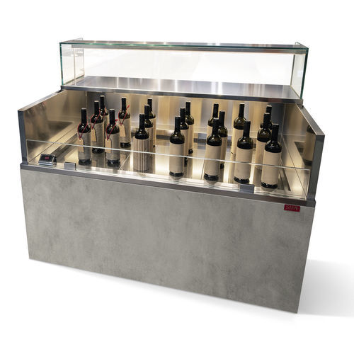 Counter refrigerated display case - Self To Go - SIFA - for shop / aluminum / without door