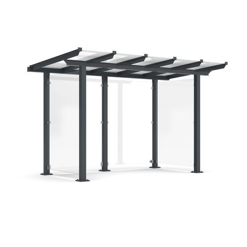 Public space multi-function shelter - Passau P12 - wsm Raumsysteme - for urban areas