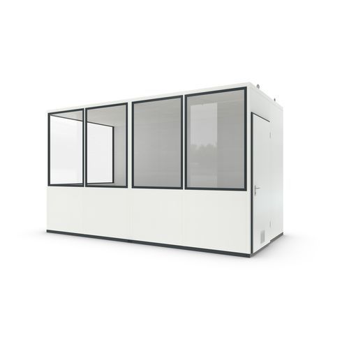 Office use prefab cabin - MultiRoom Basic 10 Starter Plus - wsm Raumsysteme - for reception areas / modular