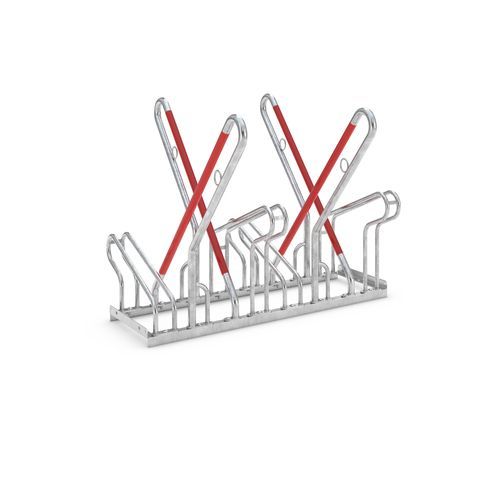 Floor-mounted bike rack - 2514 XBF - wsm Raumsysteme - secure / vandal-proof / for public space