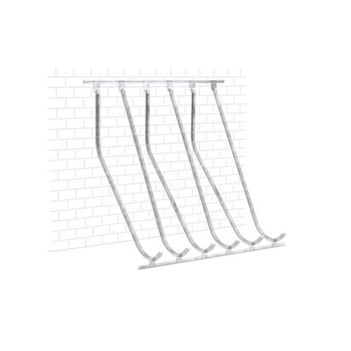 Wall-mounted bike rack - SW 6 - wsm Raumsysteme - secure / vandal-proof / garage