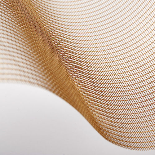 Bronze wire mesh - TRIPLE  - MeshArt Dorstener Drahtwerke - architectural / for interior design / elongated mesh