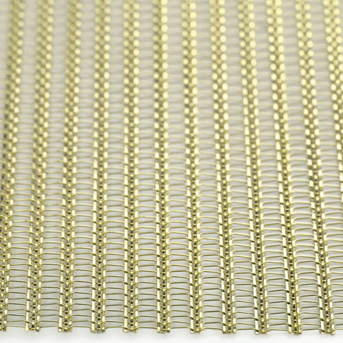 Brass wire mesh - SHINE  - MeshArt Dorstener Drahtwerke - for interior design / architectural / elongated mesh